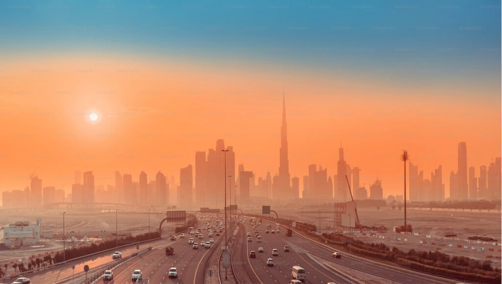 Dubai expat guide - Dubai skyline showing the city's transformation from desert to global hub