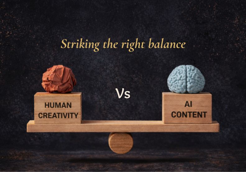 AI Content vs Human Creativity. Striking the right balance